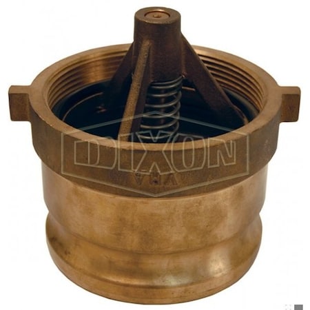 Dixon Vapor Recovery Tank Adapter, 4 in Nominal, Adapter x FNPT, Brass, Domestic VR4086